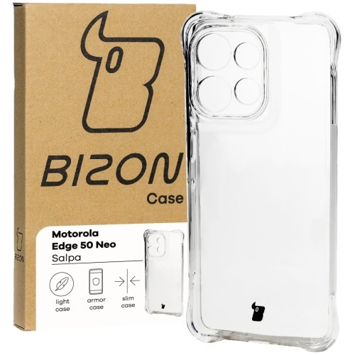 Image of Elastyczne etui Bizon Case Salpa do Motorola Edge 50 Neo, przezroczyste