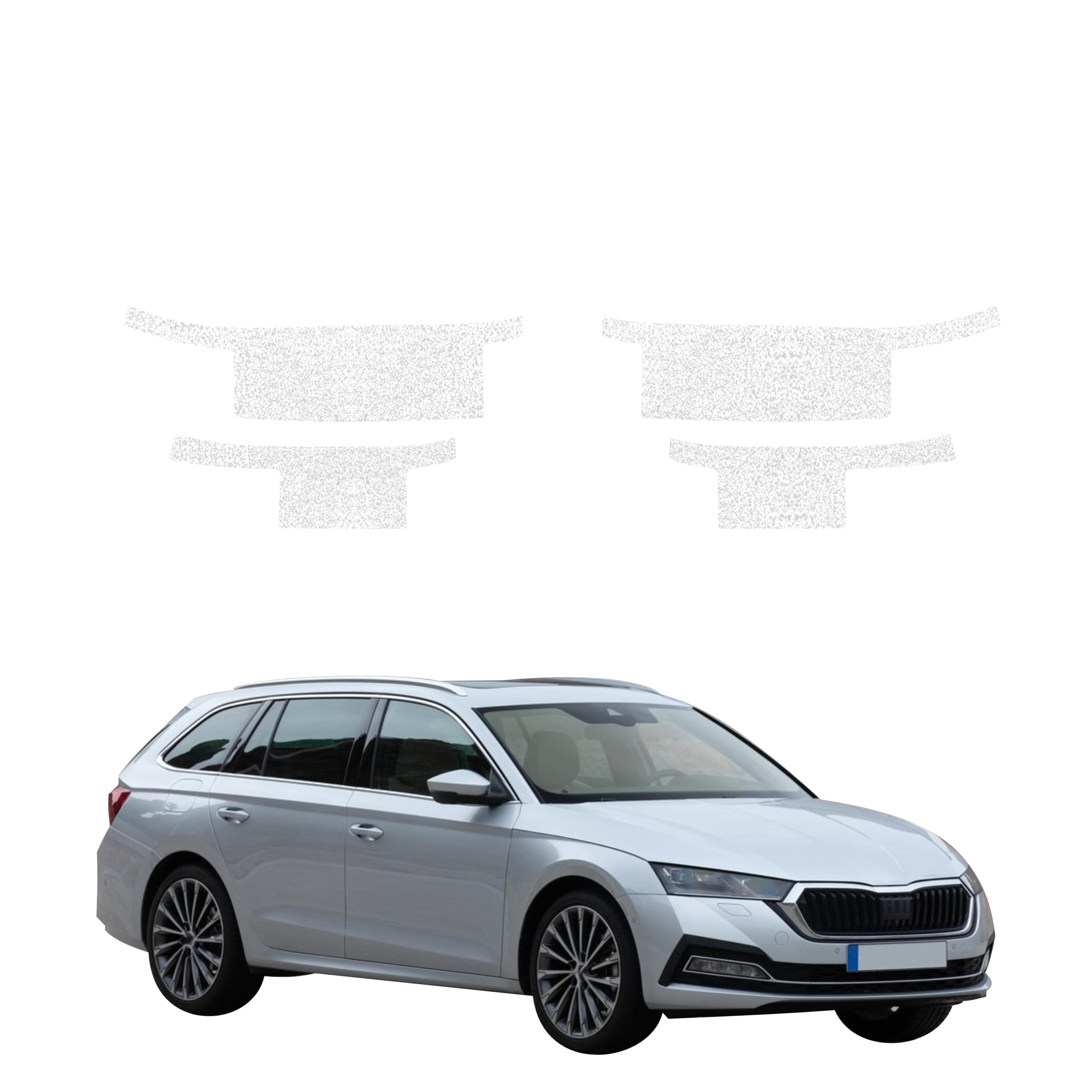 4w1 Biała powłoka techniczna Grizz Protector na progi Skoda Octavia 4 Kombi (2019-2024)