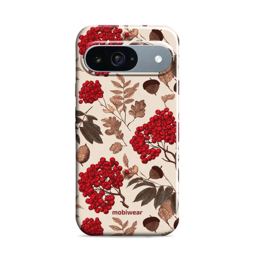 Etui ochronne do Google Pixel 9, Mobiwear Elite Pro, jarzębina na ecru