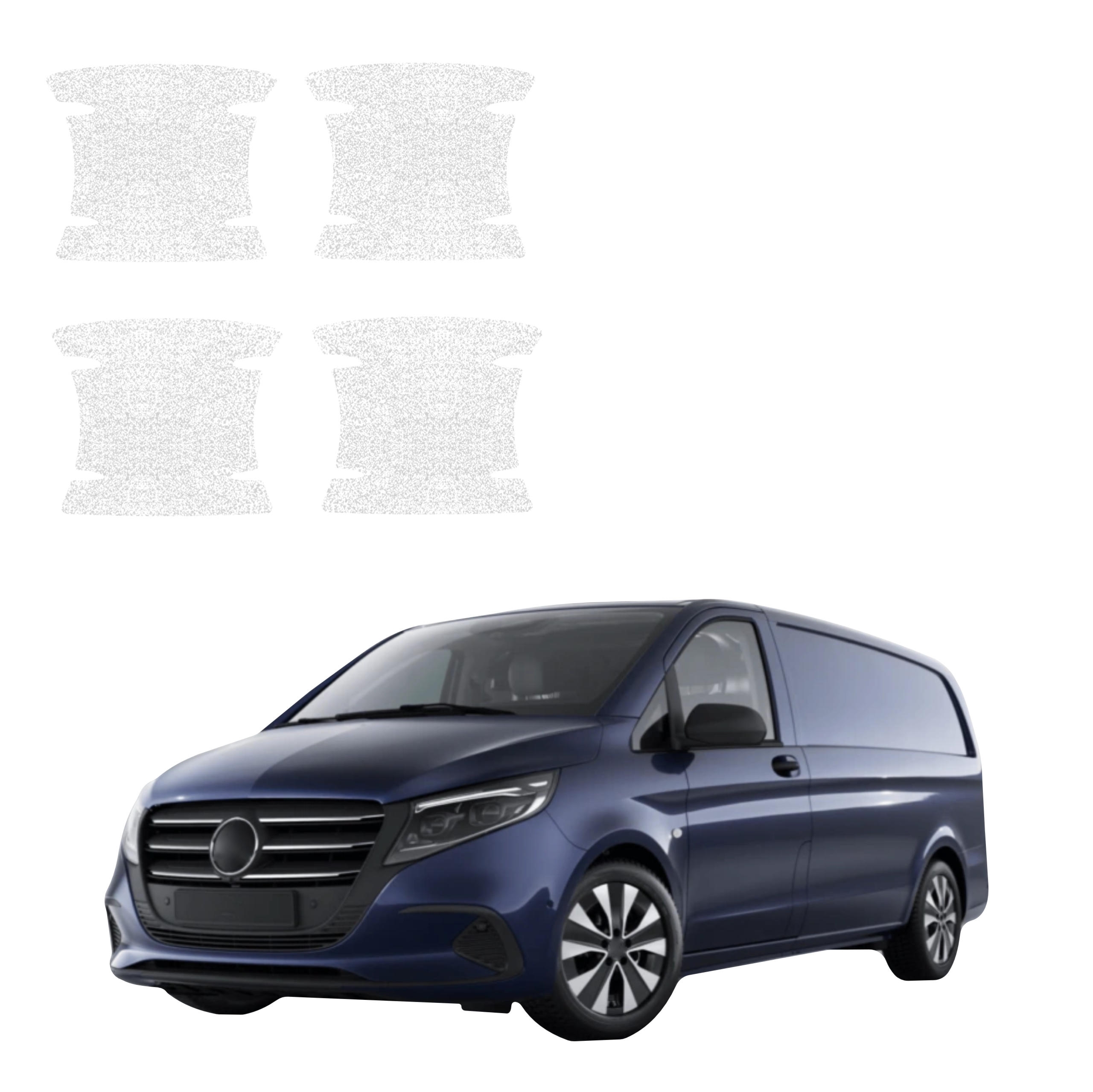 4w1 Biała powłoka techniczna Grizz Protector pod klamki Mercedes-Benz eVito (2014-2026)