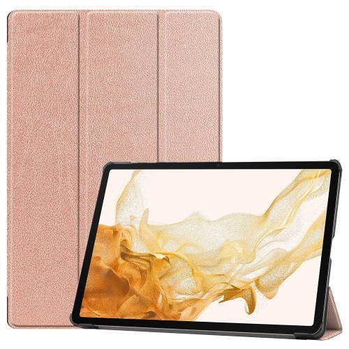 Image of Etui Bizon Case Tab Croc do Galaxy Tab S10 Plus/S9 Plus, różowozłote