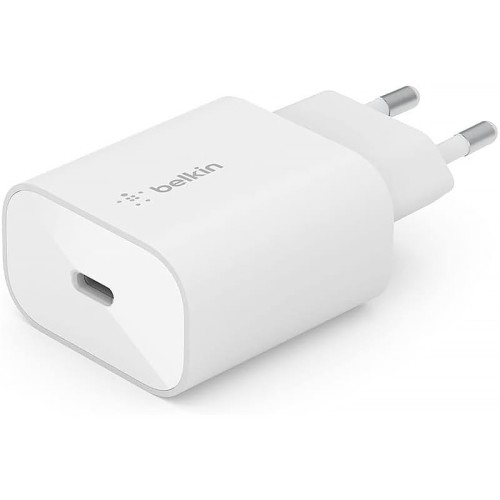 Image of Ładowarka sieciowa Belkin Boost Wall USB-C PD 3.0 PPS 25W, biała