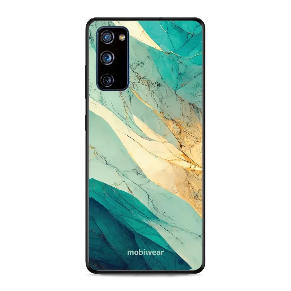 Etui ochronne do Galaxy S20 FE, Mobiwear Glossy Case, turkusowy marmur