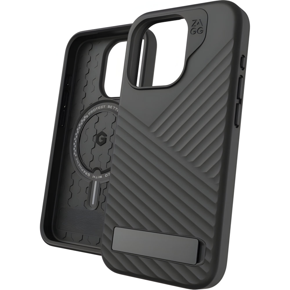 Etui z podstawką Zagg Gear4 Denali Snap Kickstand do MagSafe do iPhone 15 Pro, czarne