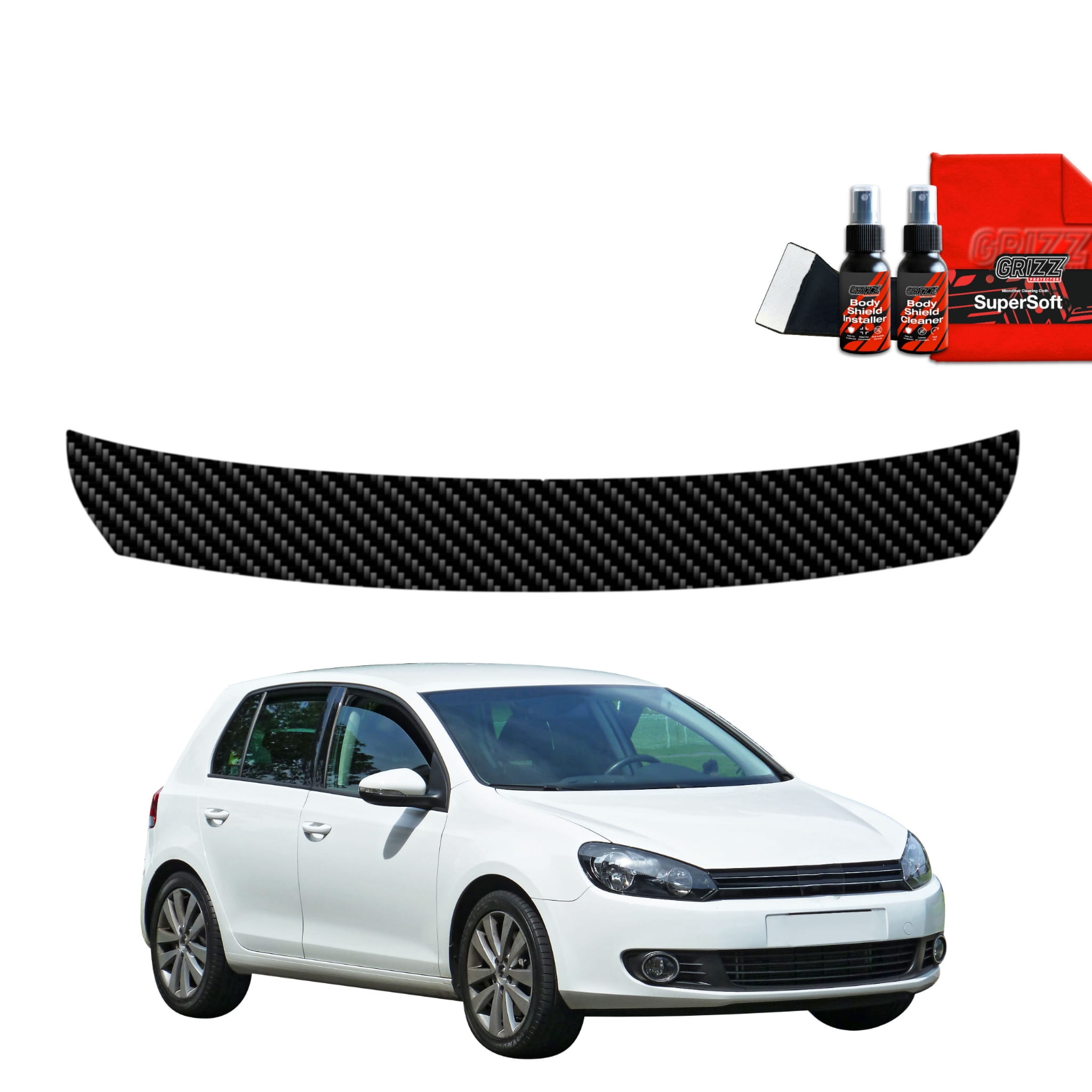 Folia karbonowa Grizz Protector na próg bagażnika do Volkswagen Golf 6 Hatchback 5D (2008-2013)