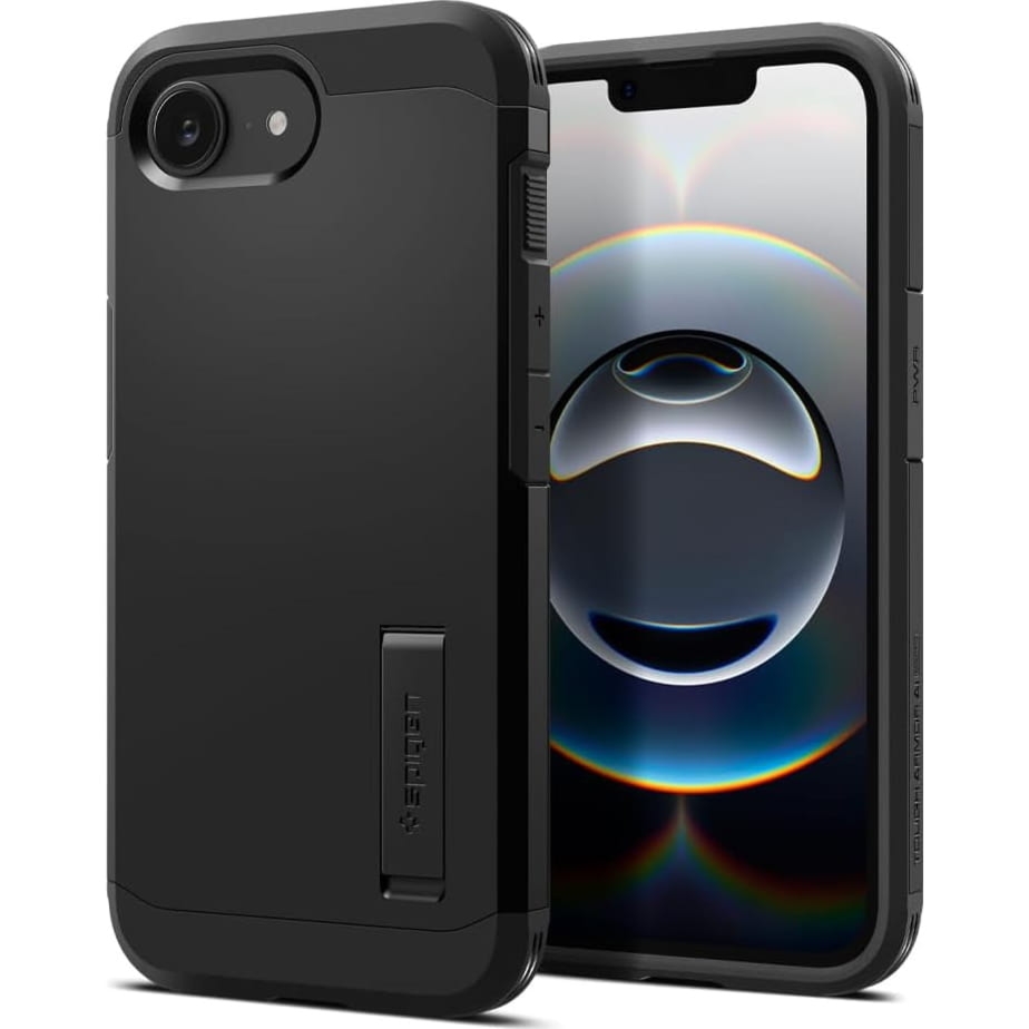 Etui Spigen Tough Armor Mag do MagSafe do iPhone 17e / 16e, czarne