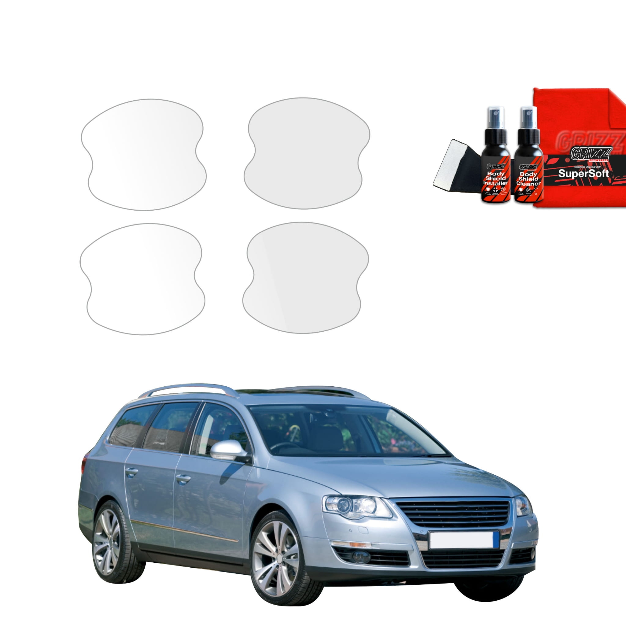 4w1 Folia ochronna pod klamki Grizz Protector do Volkswagen Passat B6 Variant (2005-2010)