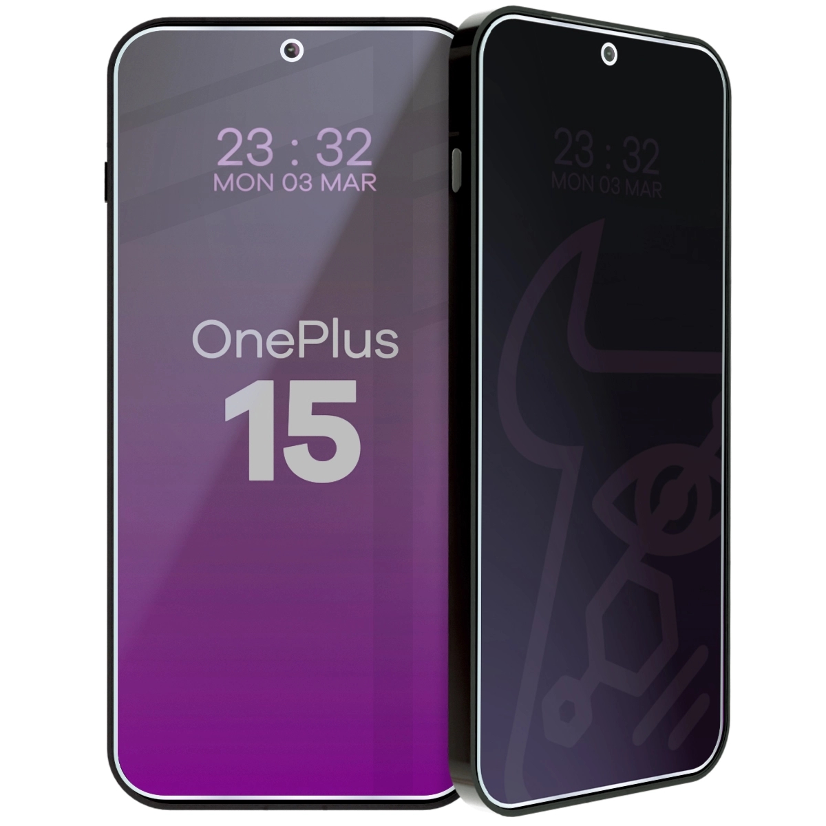 Prywatyzujące szkło hybrydowe Bizon Hybrid Shadow do OnePlus 15, matowe