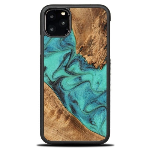 Image of Drewniane etui Bewood do iPhone 11 Pro Max, Turquoise