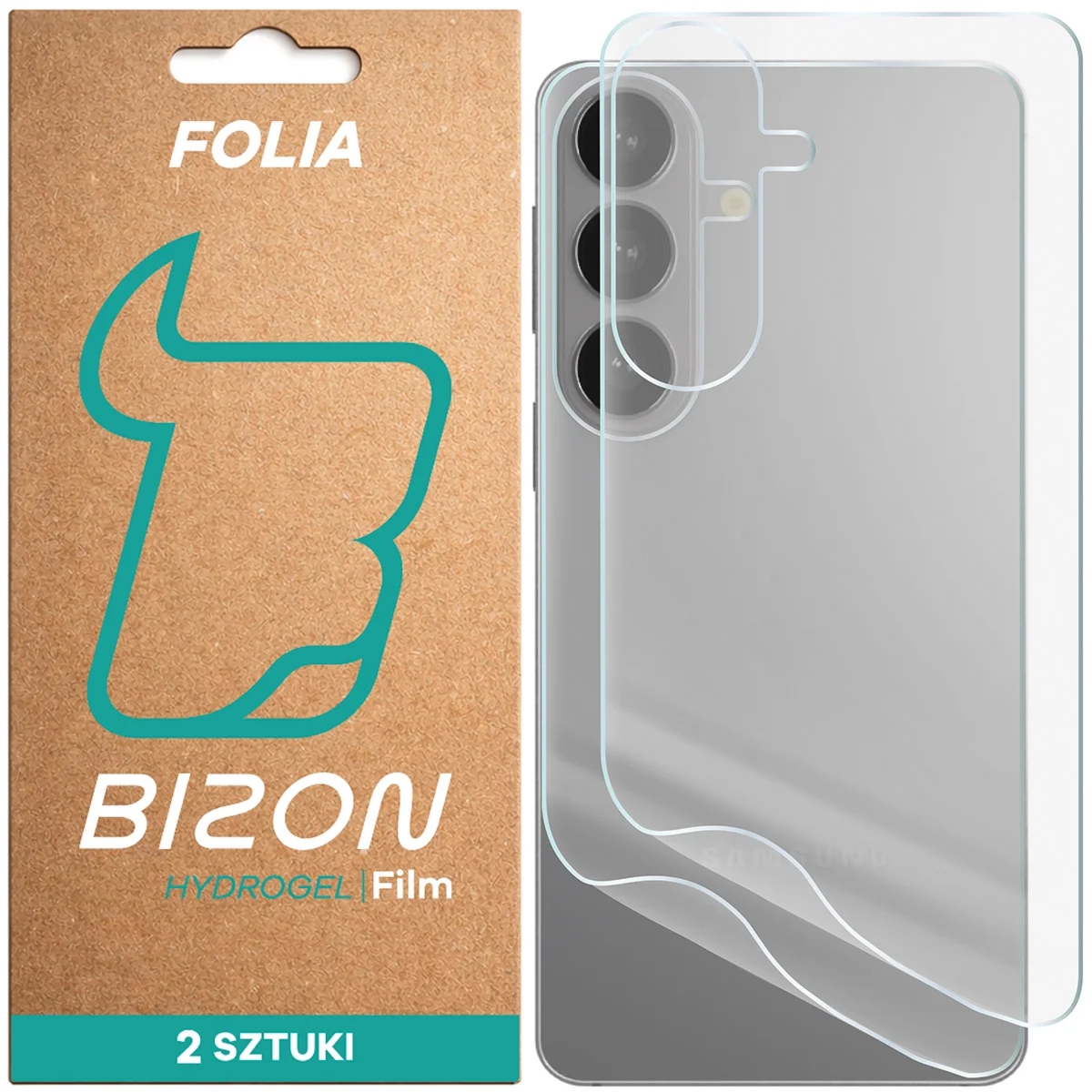 Folia hydrożelowa na tył Bizon Film Hydrogel Back Duo do Galaxy S26, 2 sztuki