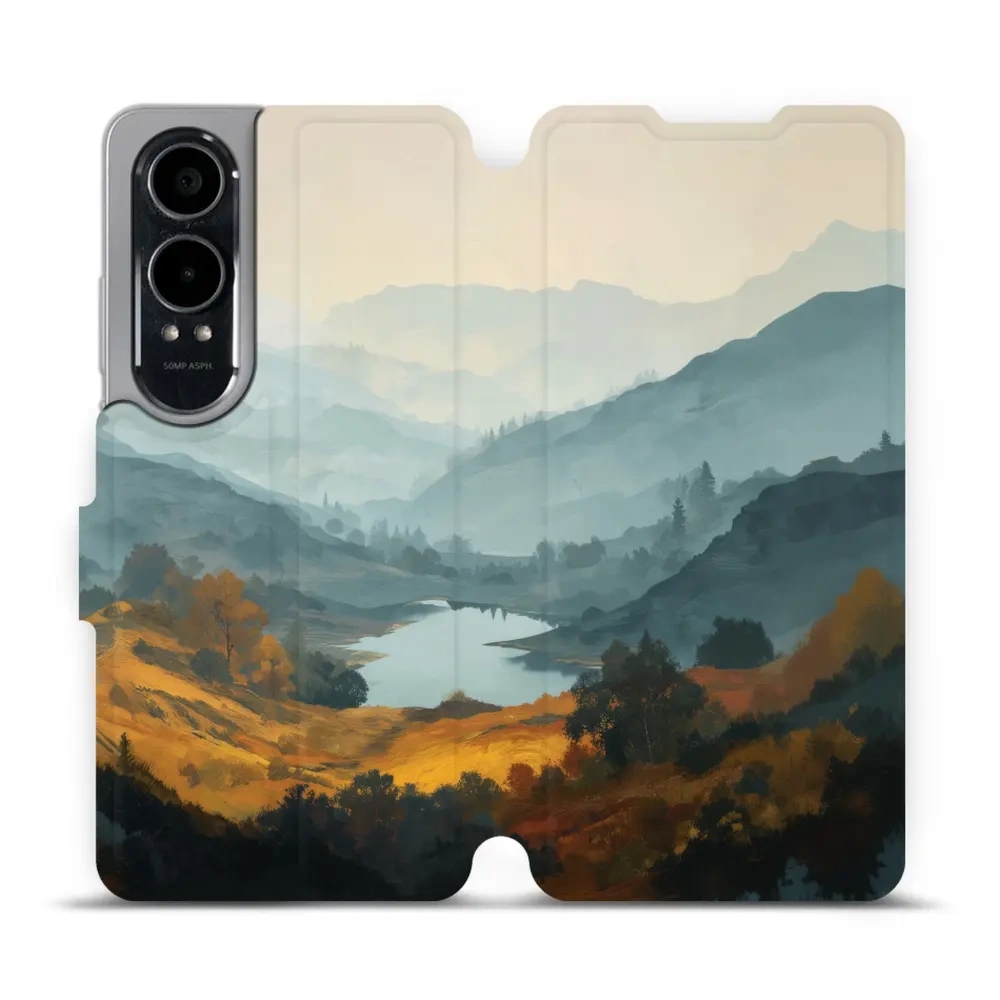 Etui z klapką do OnePlus Nord CE4 Lite 5G, Mobiwear Book, jezioro w dolinie