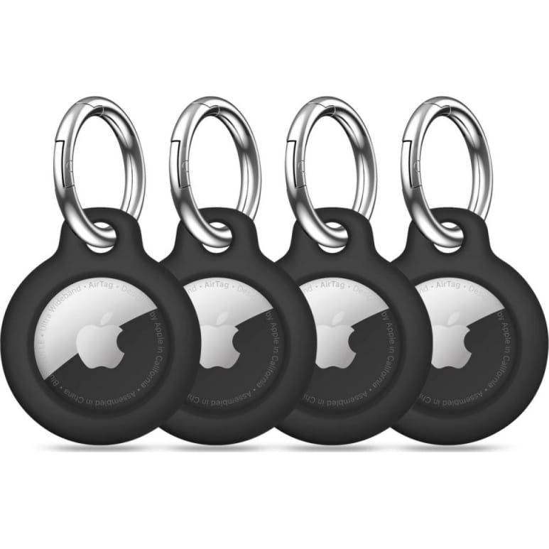 Etui Tech-Protect Rough 4-pack do Apple AirTag, czarne