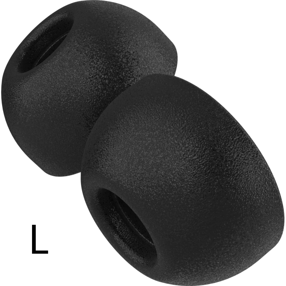 Wkładki douszne o rozmiarze L, Fixed Plugs Pro do AirPods Pro 3, czarne, 2 zestawy
