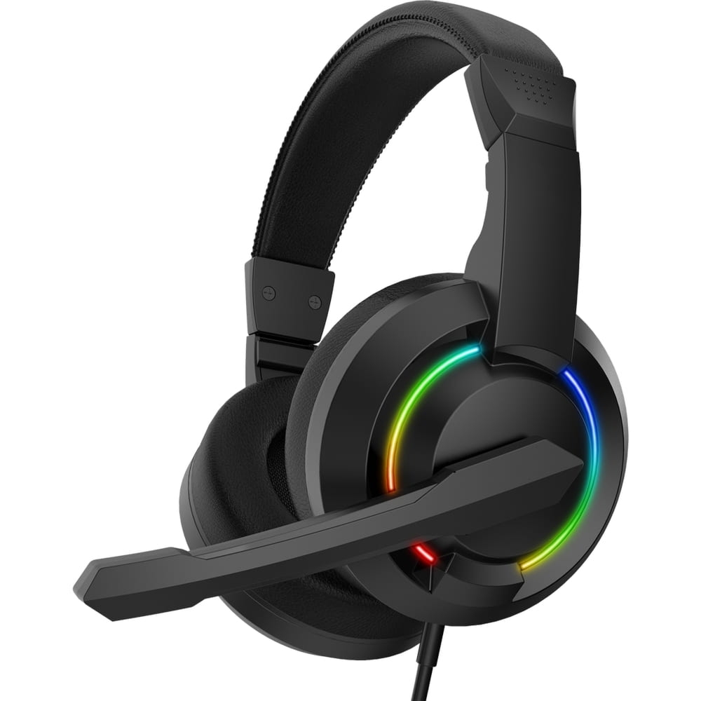 Słuchawki gamingowe przewodowe Baracuda HYDRA, stereo 2.0, mikrofon, RGB, czarne
