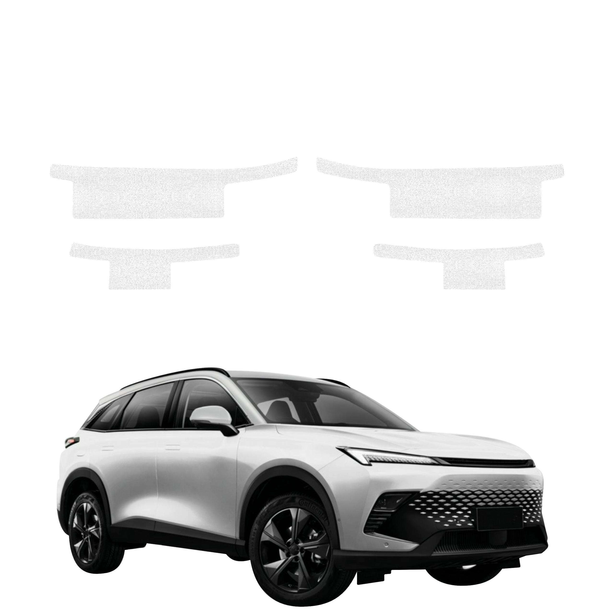 4w1 Biała powłoka techniczna Grizz Protector na progi BAIC BEIJING 5 (2023-2026)
