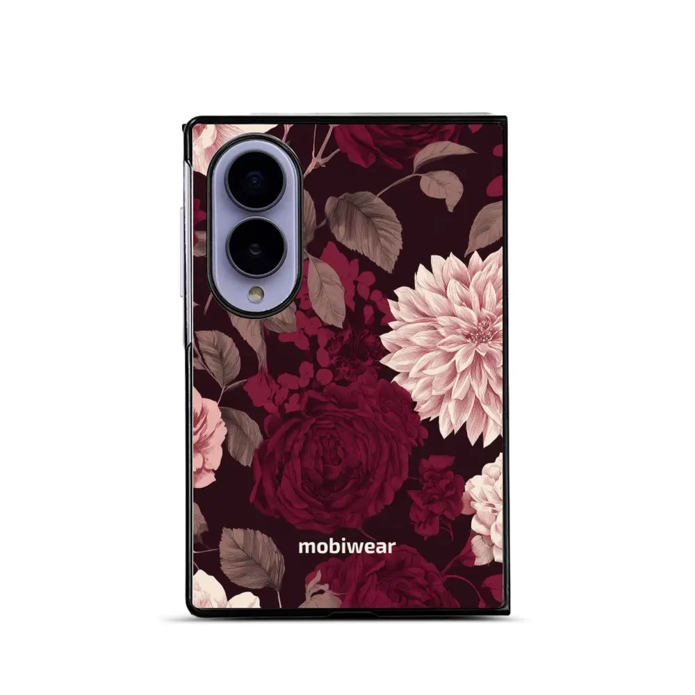 Etui ochronne do Galaxy Z Fold8, Mobiwear Glossy Case, wino i dalie
