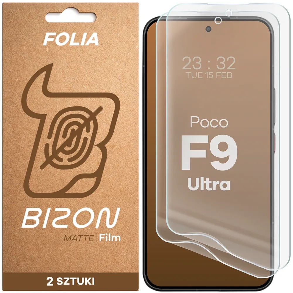 Folia matowa Bizon Film Matte Duo do Xiaomi POCO F9 Ultra, 2 sztuki