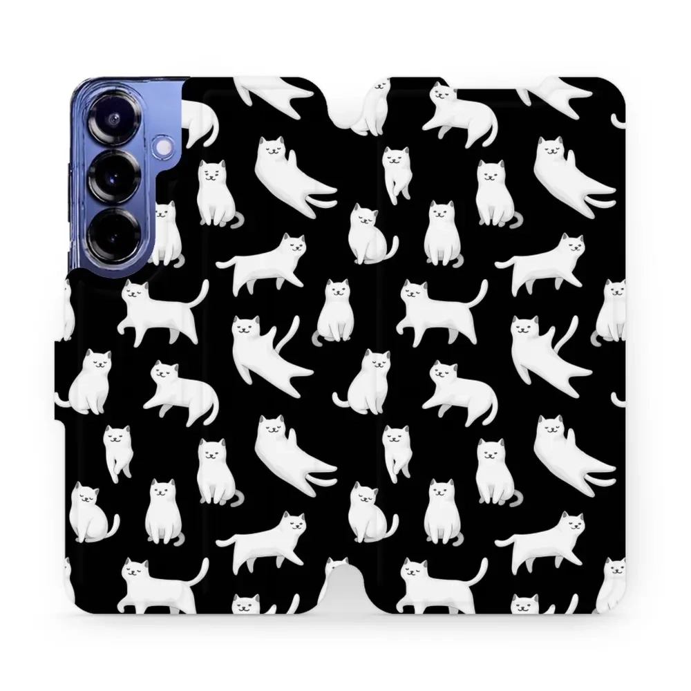 Etui z klapką do Galaxy S25 Plus, Mobiwear Book, kotki luna