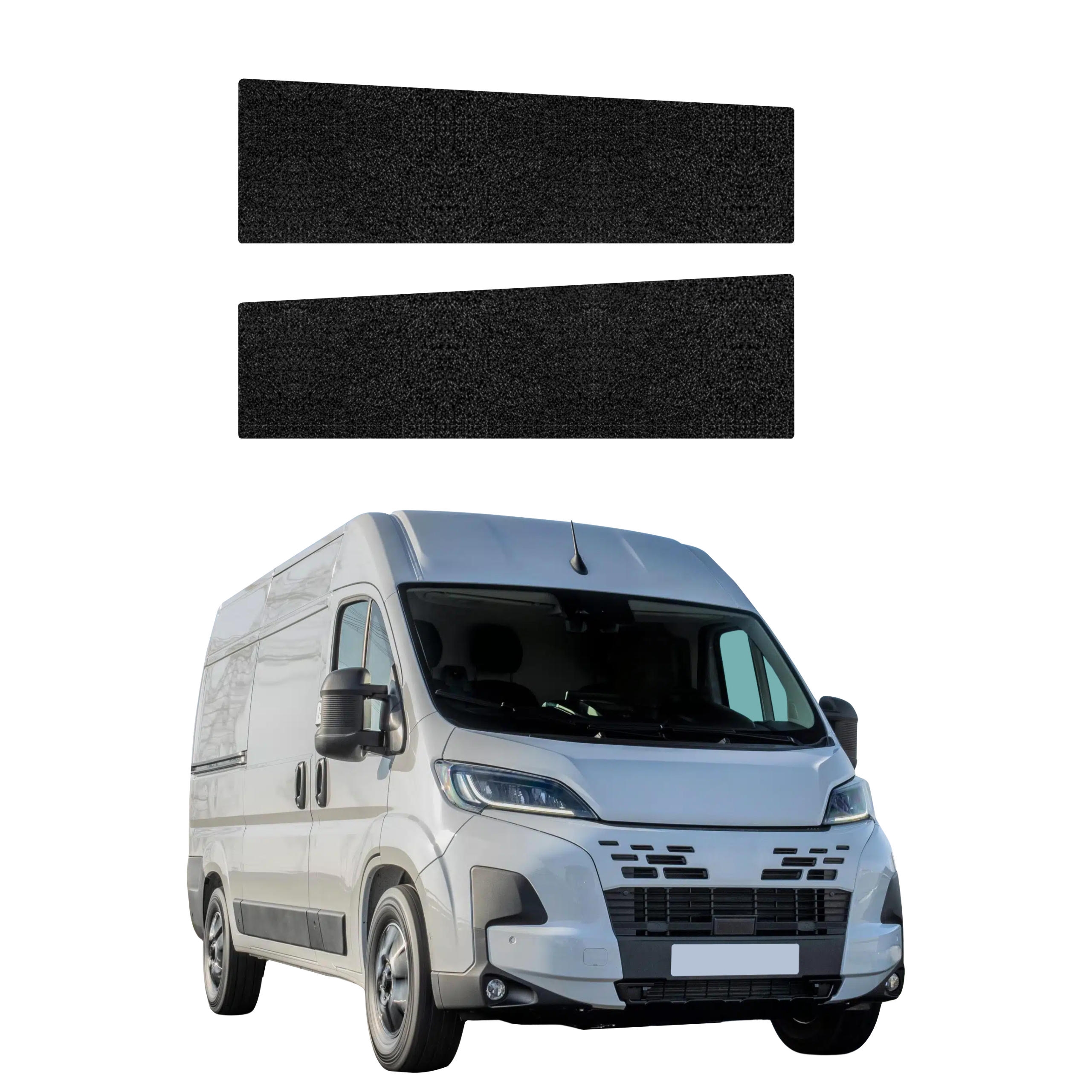 2w1 Czarna powłoka techniczna Grizz Protector na przednie progi Fiat Ducato (2006-2026)