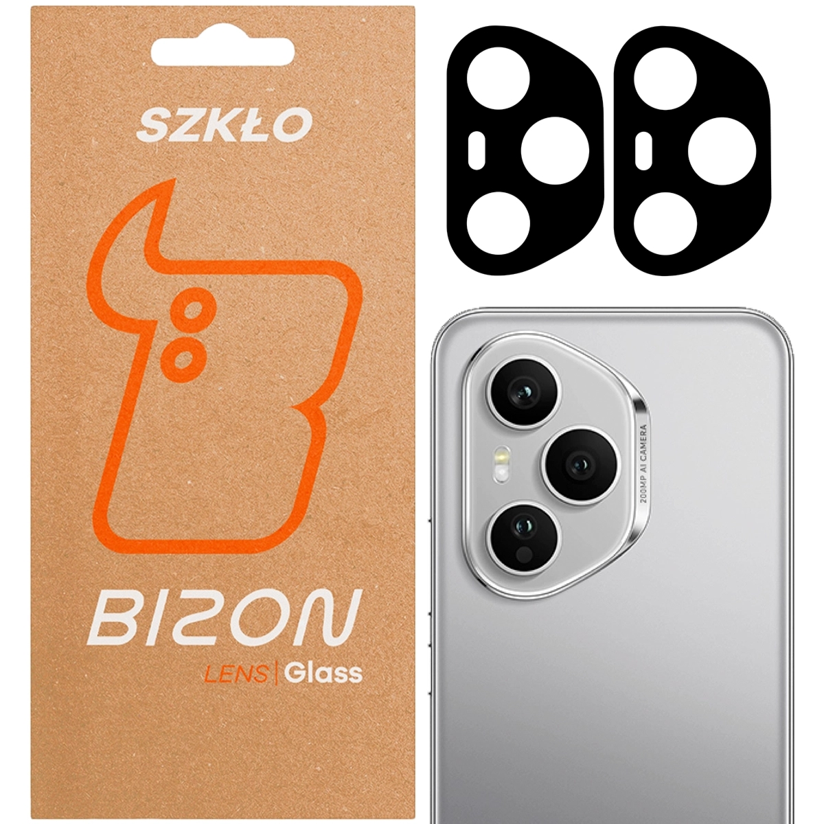 Szkło na aparat Bizon Glass Lens do Honor 400 Pro 5G, 2 sztuki