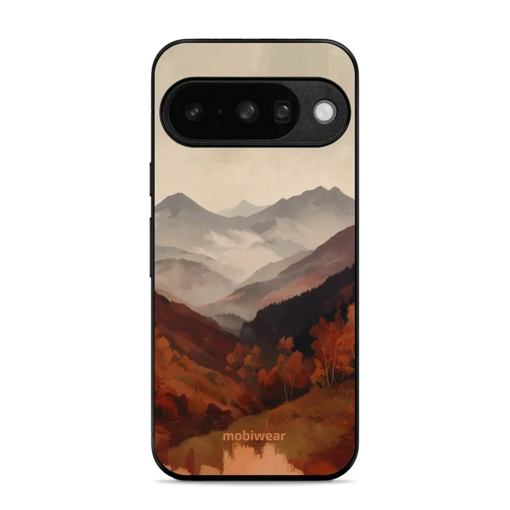 Etui ochronne do Google Pixel 10, Mobiwear Glossy Case, mglista dolina w górach