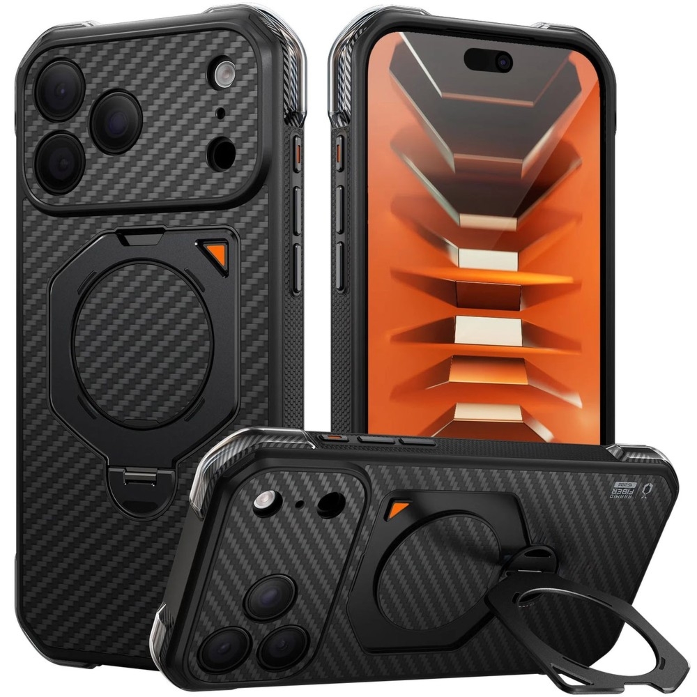 Etui Supcase UB Aero Mag Aramid (CC) do MagSafe do iPhone 18 Pro Max / 17 Pro Max, czarne