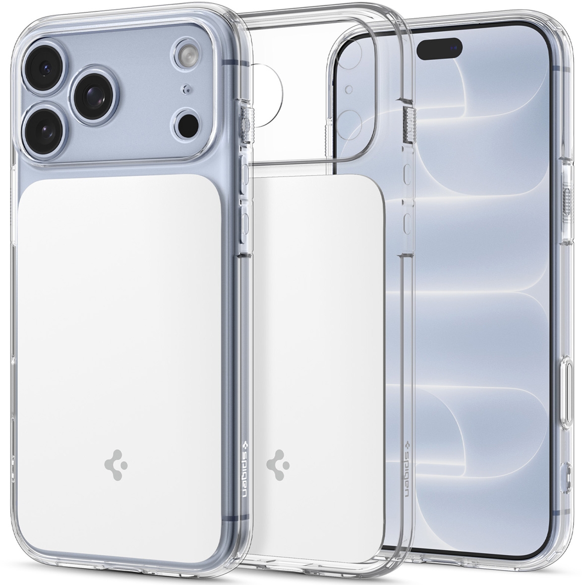OUTLET: Etui Spigen Ultra Hybrid T Mag (CC) do MagSafe do iPhone 18 Pro, przezroczysto-białe