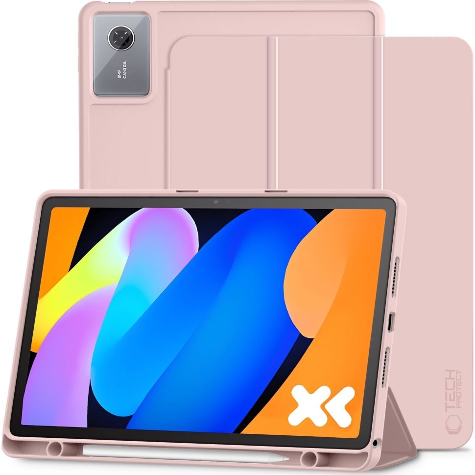 Etui z klapką Tech-Protect SC Pen do Lenovo Idea Tab 11.0, różowe