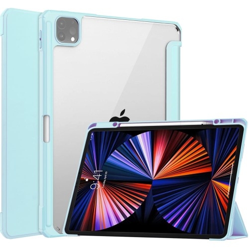 Image of Etui Bizon Case Tab Clear Matt do Apple iPad Pro 12.9 2022/2021/2018, błękitne