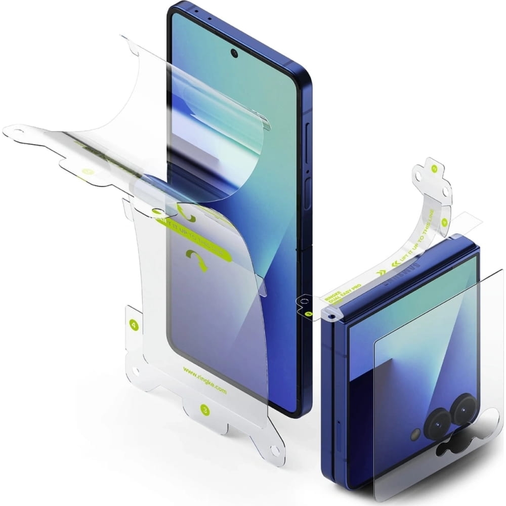 Zestaw folii ochronnych i szkła hartowanego Ringke 3in1 Protector do Galaxy Z Flip7