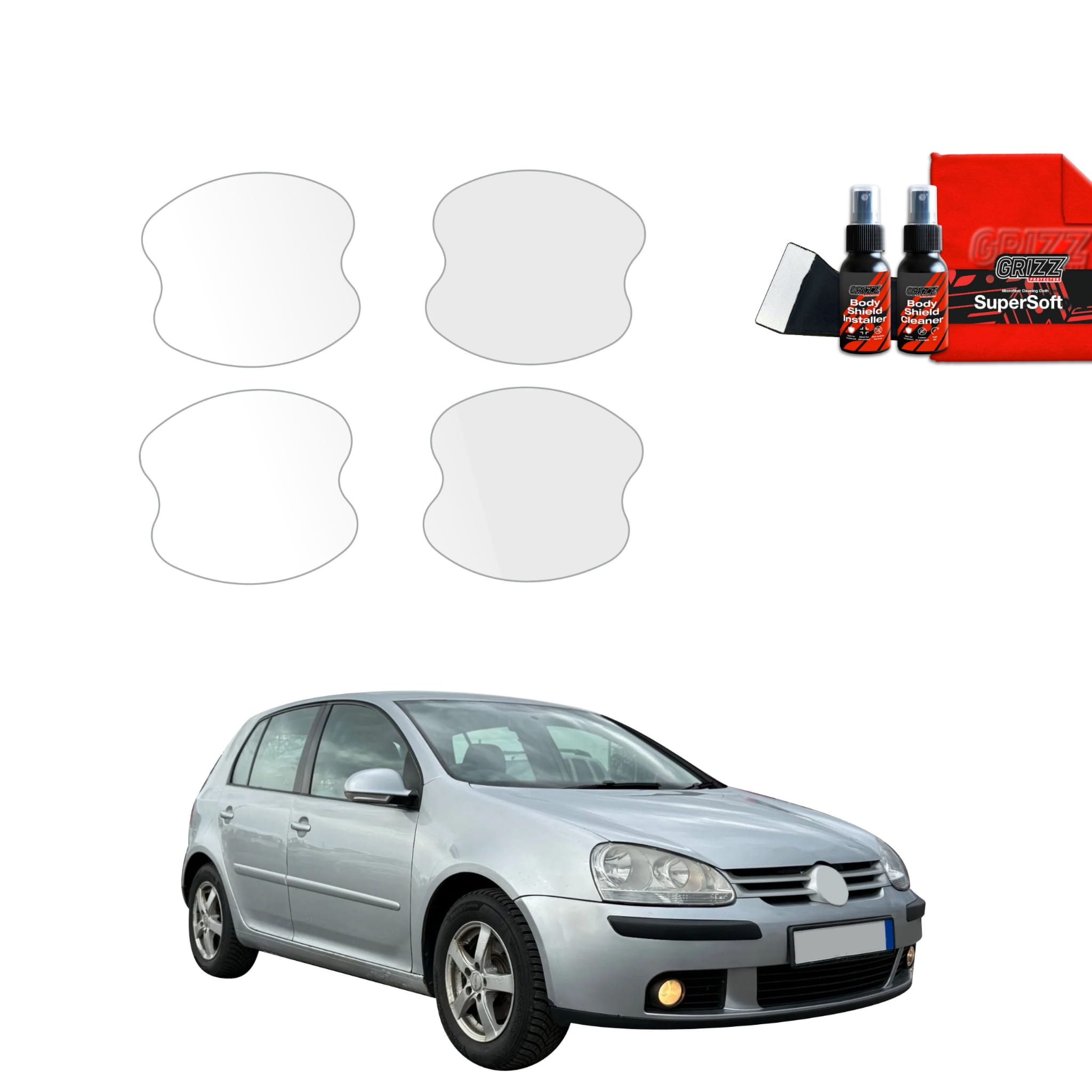 4w1 Folia ochronna pod klamki Grizz Protector do Volkswagen Golf 5 Hatchback 5D (2003-2009)