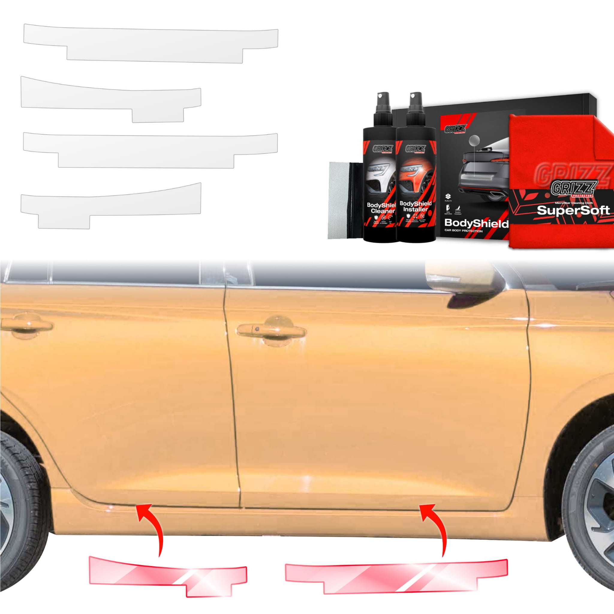 4w1 Folia ochronna Grizz Protector na progi do Suzuki Swift (2024-2026)
