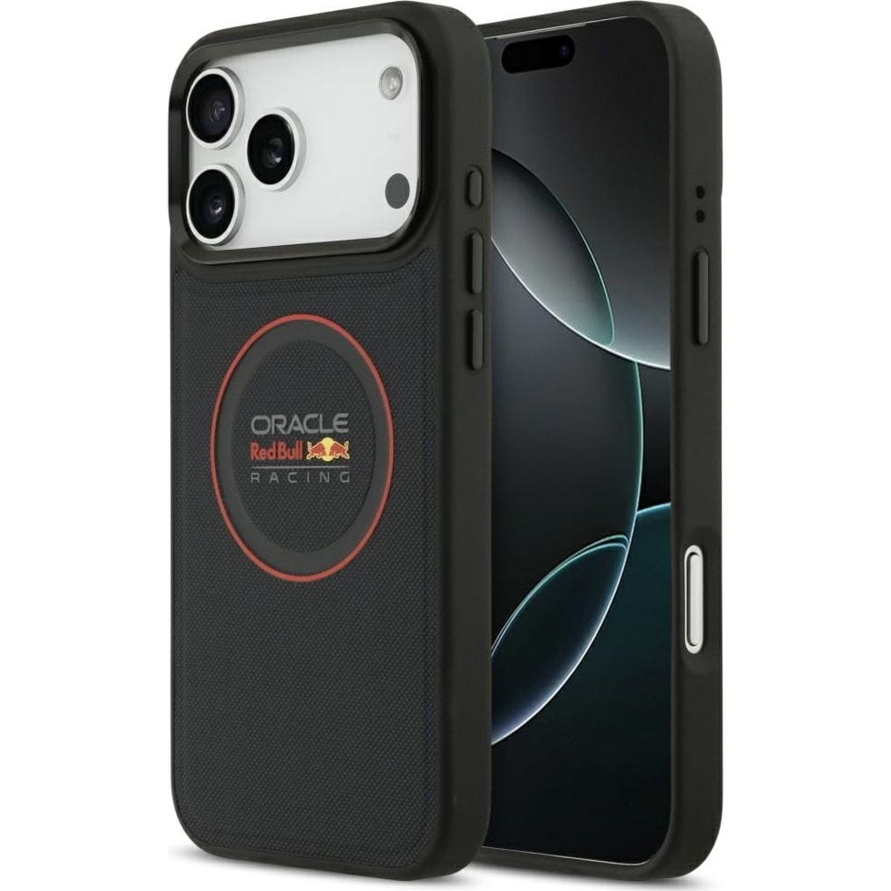 Etui Red Bull Meshed Red Ring & Metal Buttons do MagSafe do iPhone 17 Pro Max, granatowe