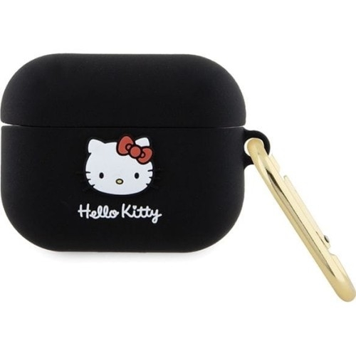 Image of Etui CG Mobile Hello Kitty Silicone 3D Kitty Head do AirPods Pro, czarne