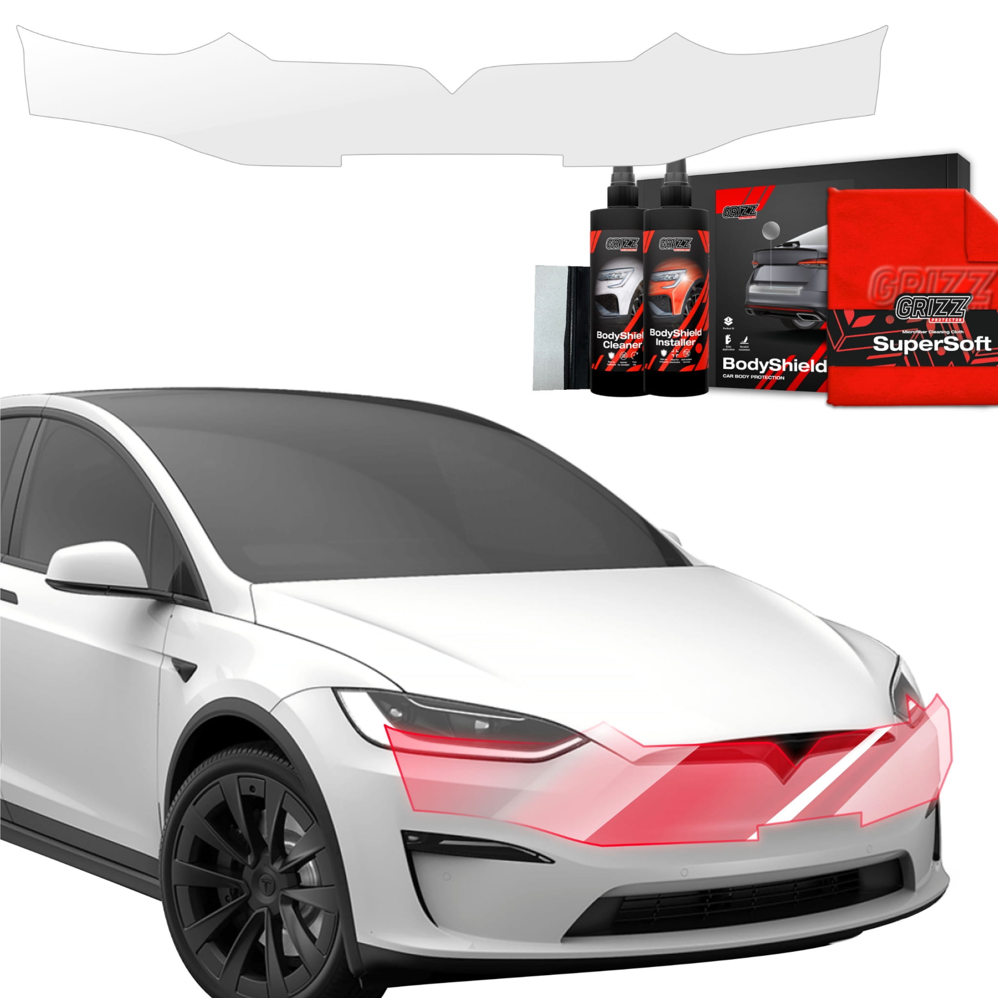Folia ochronna Grizz Protector na zderzak do Tesla Model X (2021-2026)