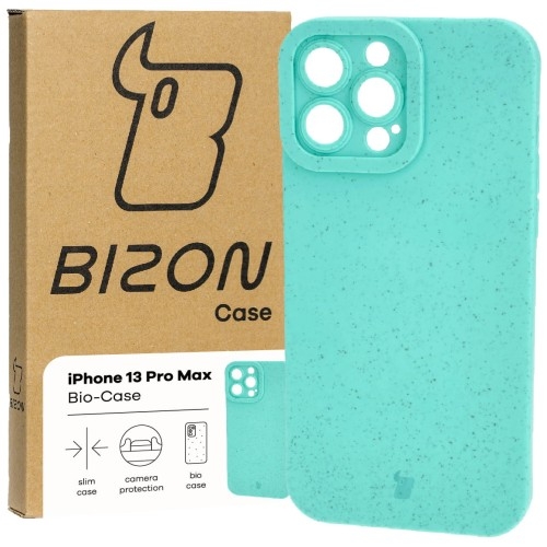 Image of Ekologiczne etui Bizon Bio-Case do iPhone 13 Pro Max, zielone