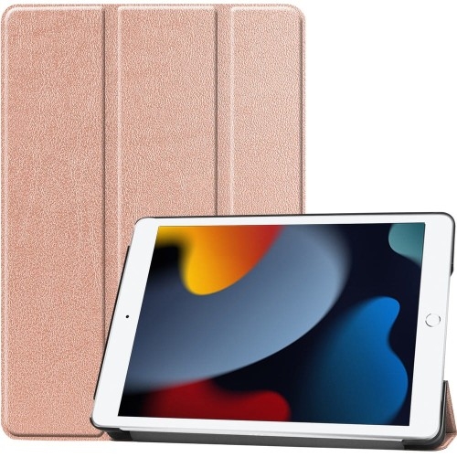 Image of Etui Bizon Case Tab Croc do Apple iPad 9/8/7 10.2 2021/2020/2019, różowozłote