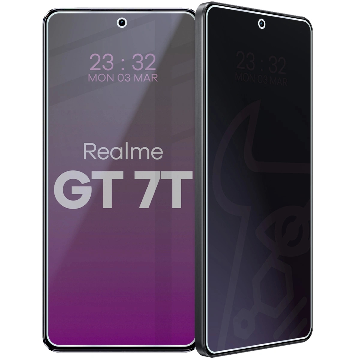 Prywatyzujące szkło hybrydowe Bizon Hybrid Shadow do Realme GT 7T, matowe