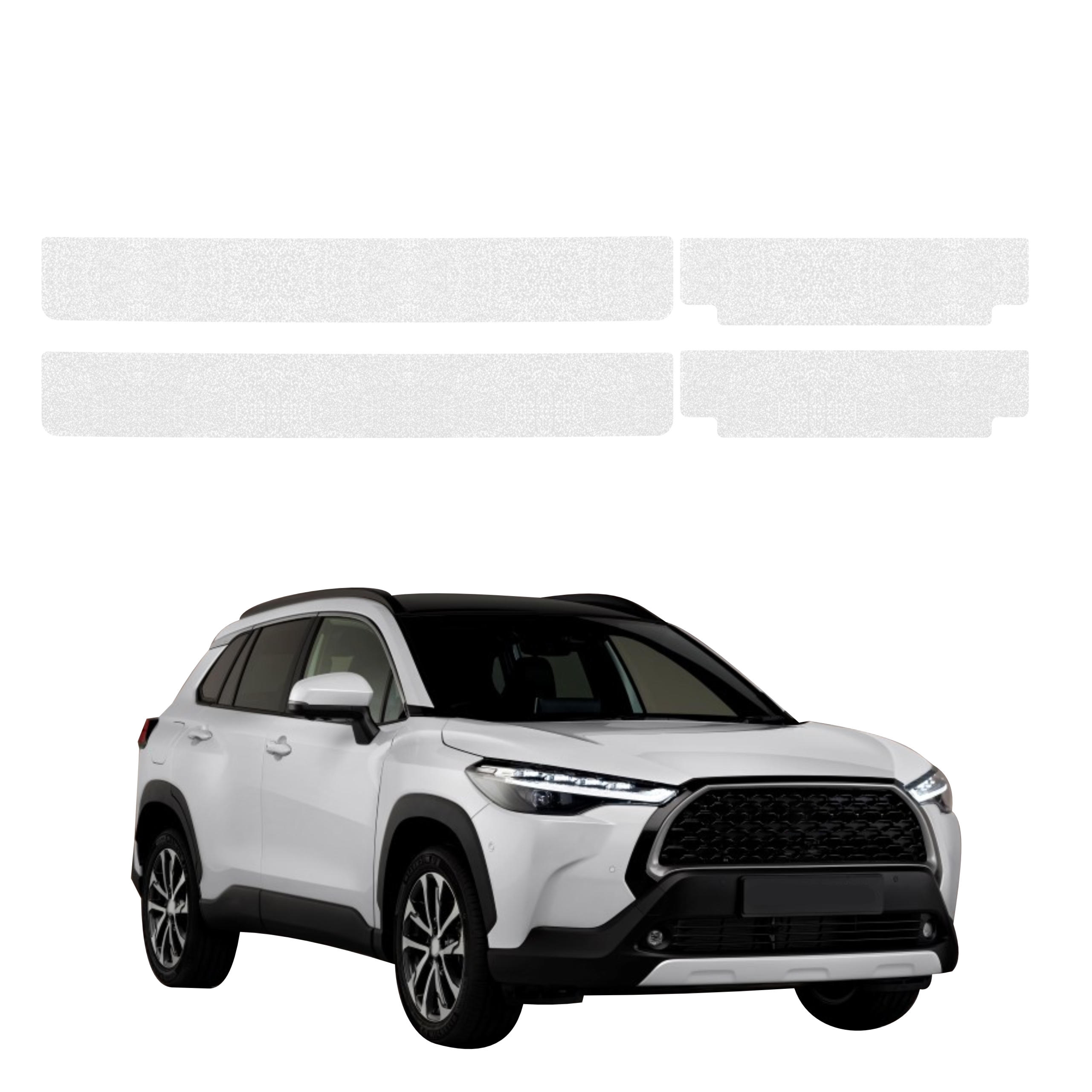 4w1 Bezbarwna powłoka techniczna Grizz Protector na progi Toyota Corolla Cross (2022-2026)