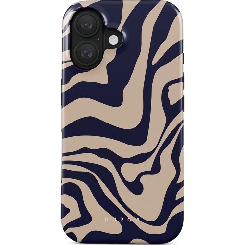 Image of Etui Burga Vigilant Tough Magnetic do iPhone 16, beżowo-granatowe