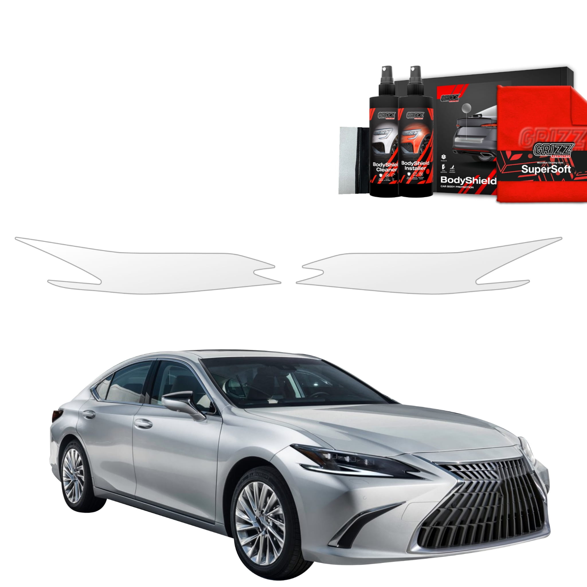 2w1 Folia ochronna na lampy Grizz Protector do Lexus ES 300h (2021-2024)