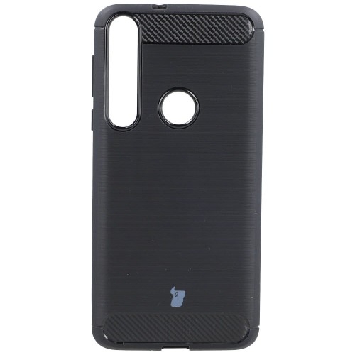 Image of Etui Bizon Case Carbon TPU do Moto G8 Play, czarne