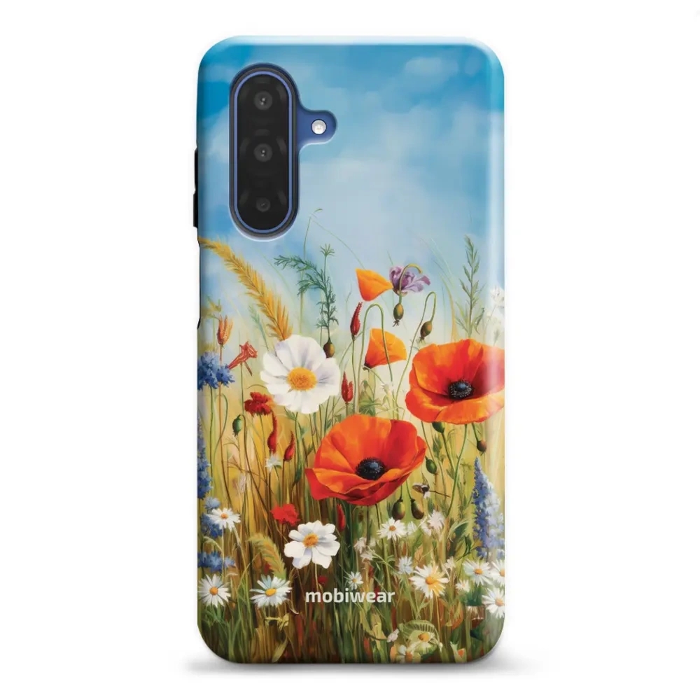 Etui ochronne do Galaxy A17 5G, Mobiwear Elite Pro, łąkowe kwiaty