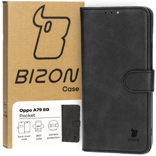 Image of Etui Bizon Case Pocket do Oppo A79 5G, czarne