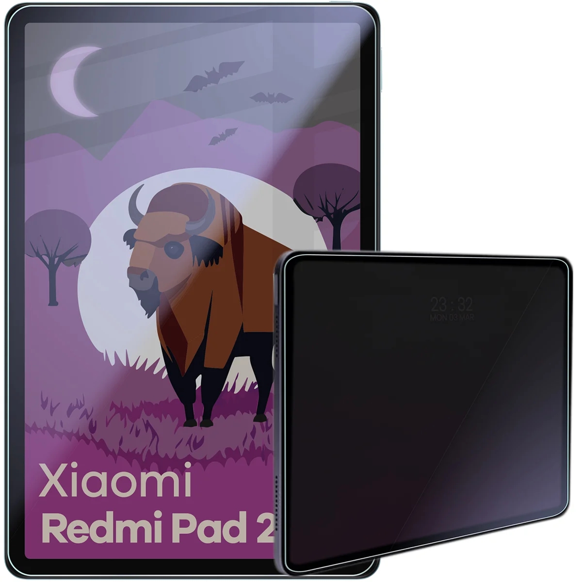 Prywatyzujące szkło hybrydowe Bizon Tab Hybrid Shadow do Xiaomi Redmi Pad 2 9.7″, matowe