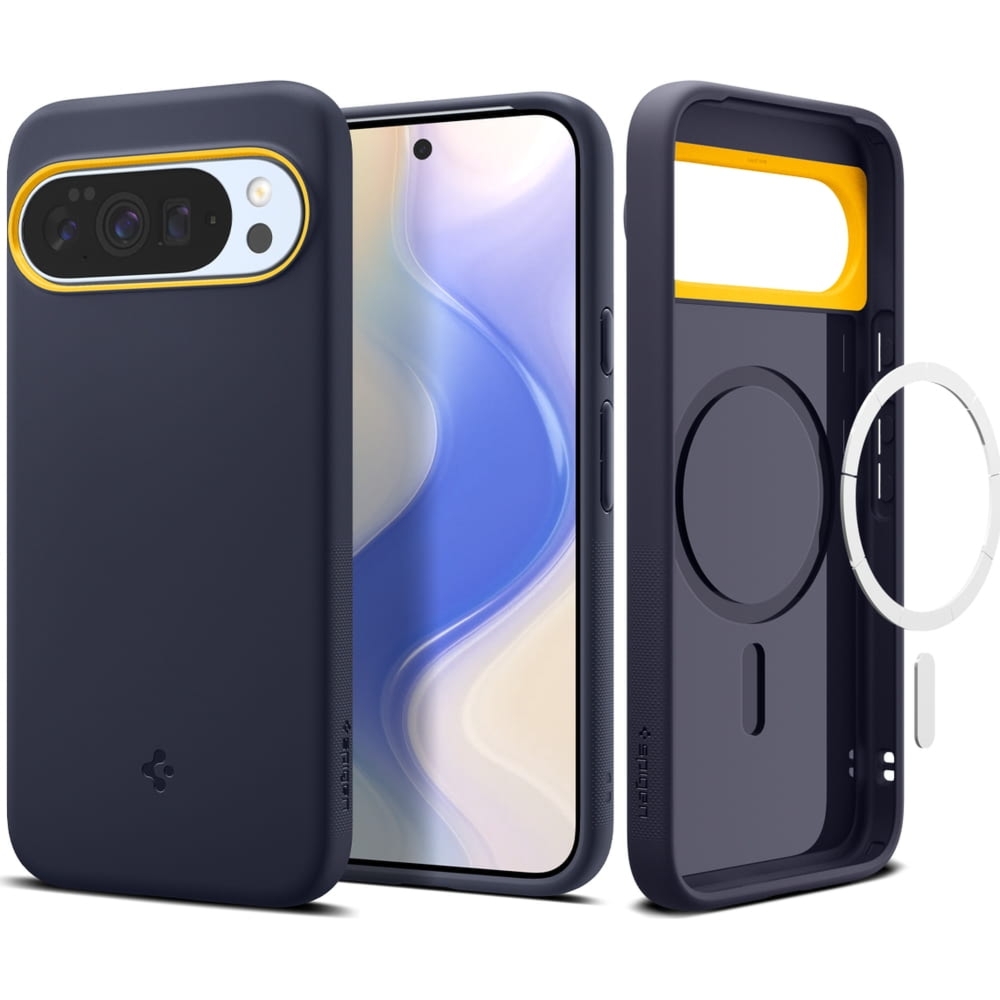 Etui Spigen Nano Pop Mag do MagSafe do Google Pixel 10 Pro XL, granatowo-żółte