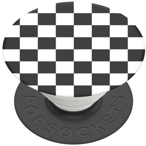 Image of PopSockets, uchwyt i podstawka, PopGrip Standard gen. 2., Checker Black