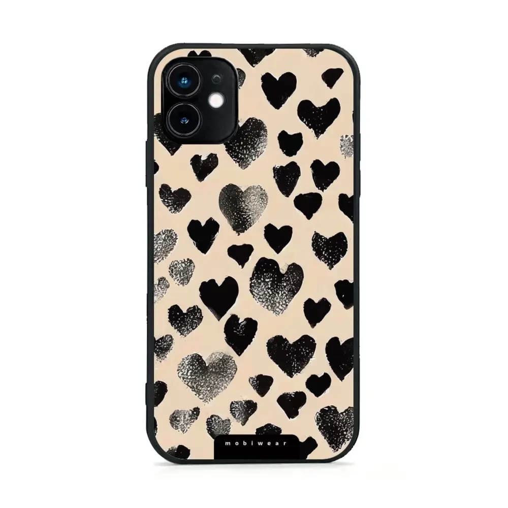 Etui ochronne do iPhone 11, Mobiwear Glossy Case, beżowa miłość