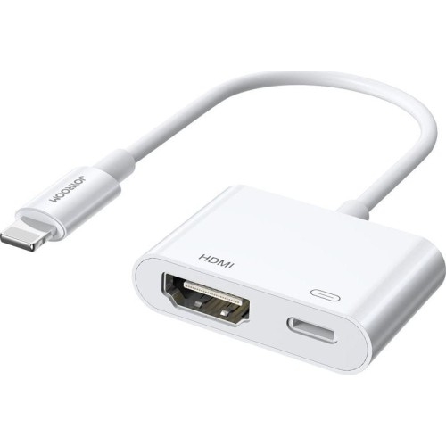 Image of OUTLET: Adapter HUB 2w1, Joyroom S-H141, Lightning - Lightning / HDMI, biały