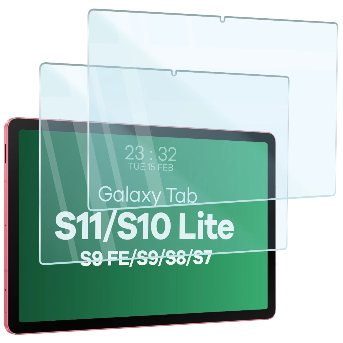 Szkło hartowane Bizon Glass Tab Clear Duo do Galaxy Tab S11/S10 Lite/S10 FE/S9 FE/S9/S8/S7, 2 sztuki